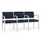 Lesro Lenox 3 Seat Tandem Seating W/ Arms, 64.5 in W 24.5 in L 32 in H LS3103 - alternate 1